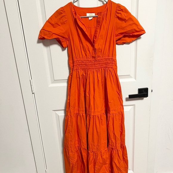 Anthropologie Somerset cotton maxi Dress pockets - Picture 8 of 11